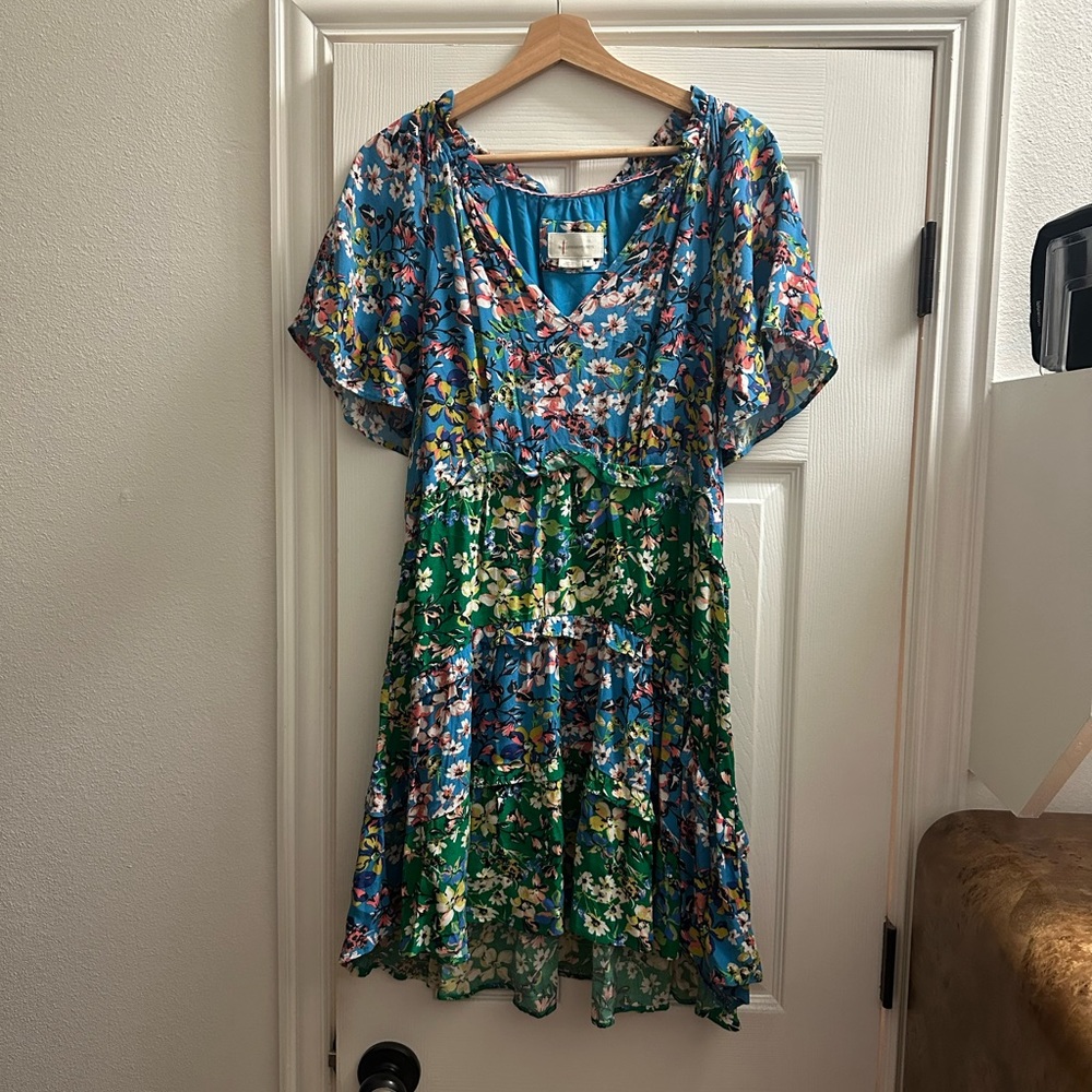 Anthropologie Robin Tiered Mini Dress